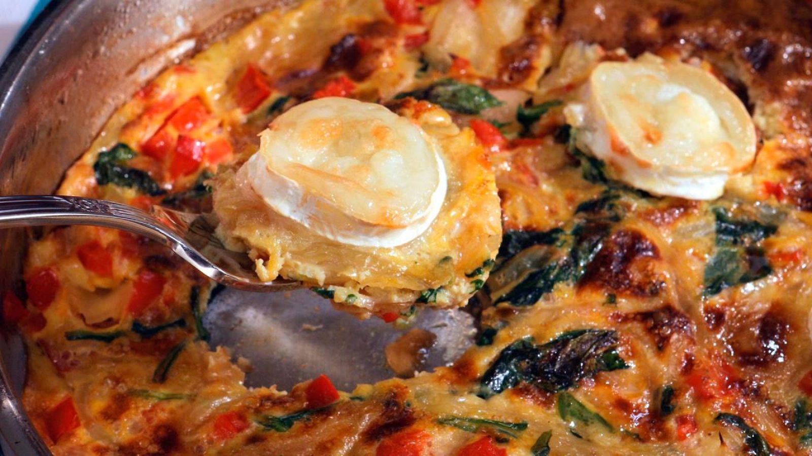 Frittata de verduras y queso de cabra Paso 7 Frittata de verduras y queso de cabra Paso 7