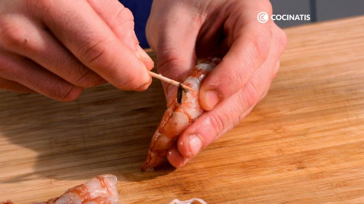 Intestino del langostino