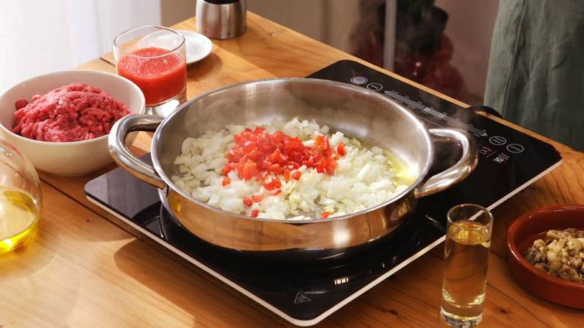 Berenjenas rellenas de carne   Paso 3