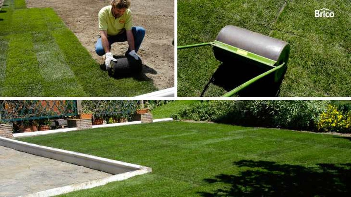 Colocar las tiras de tepe