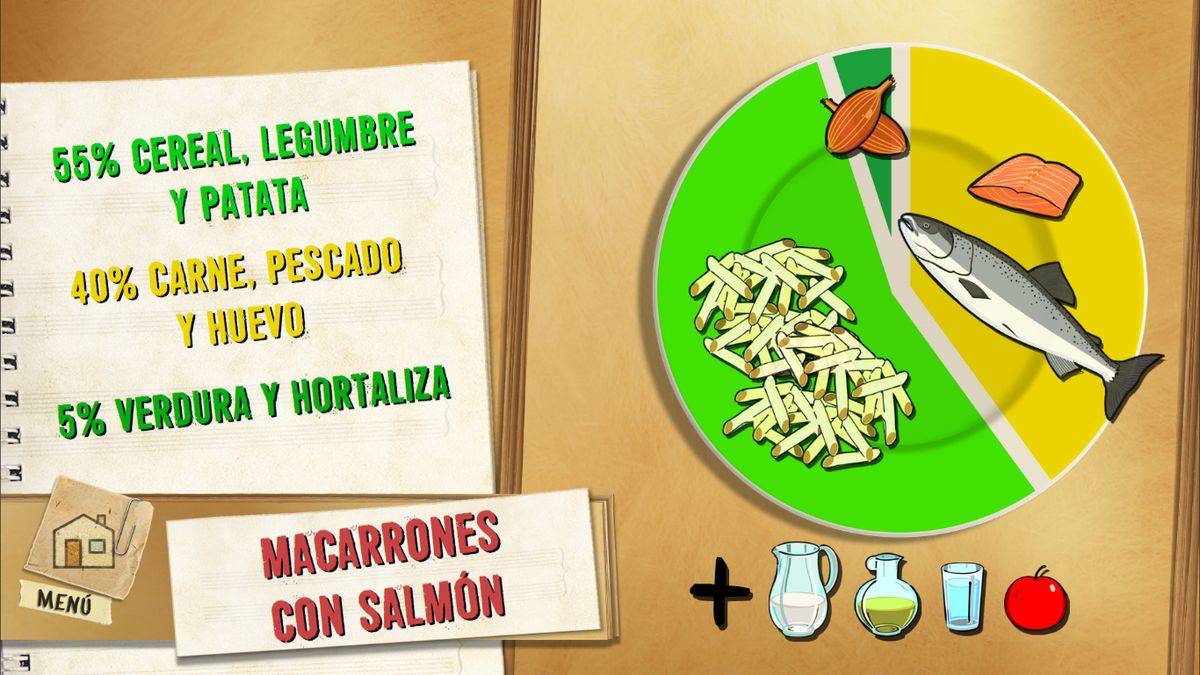 6056 1 Macarrones con salmon plato