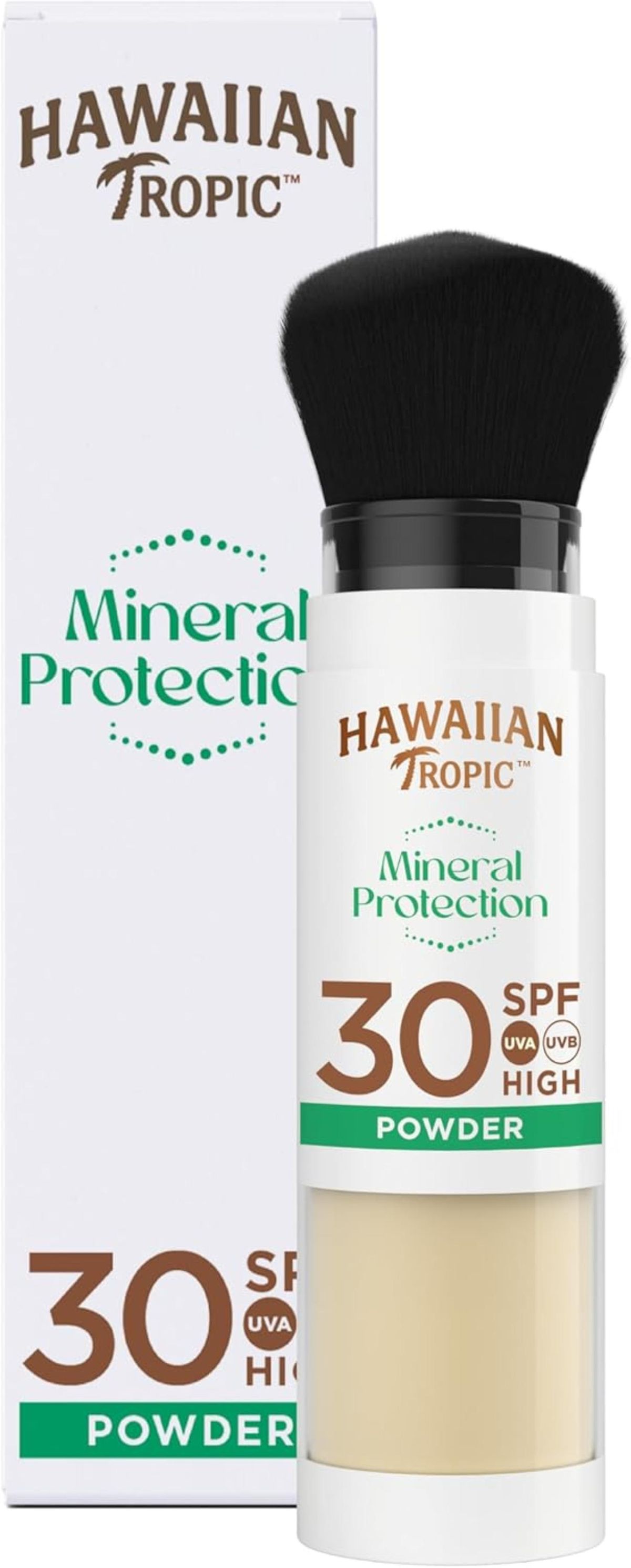 Protector solar en polvo de Hawaiian Tropic.
