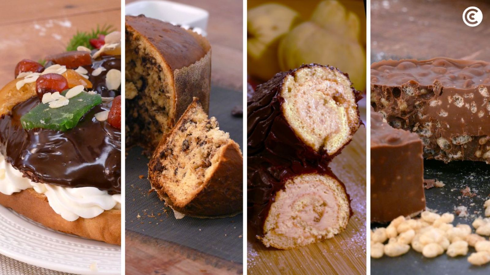 Postres tradicionales de chocolate para Navidad