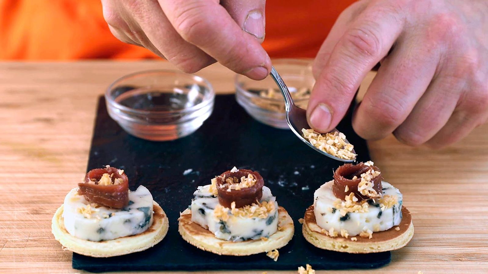 Surtido de blinis salados paso 4 Surtido de blinis salados paso 4