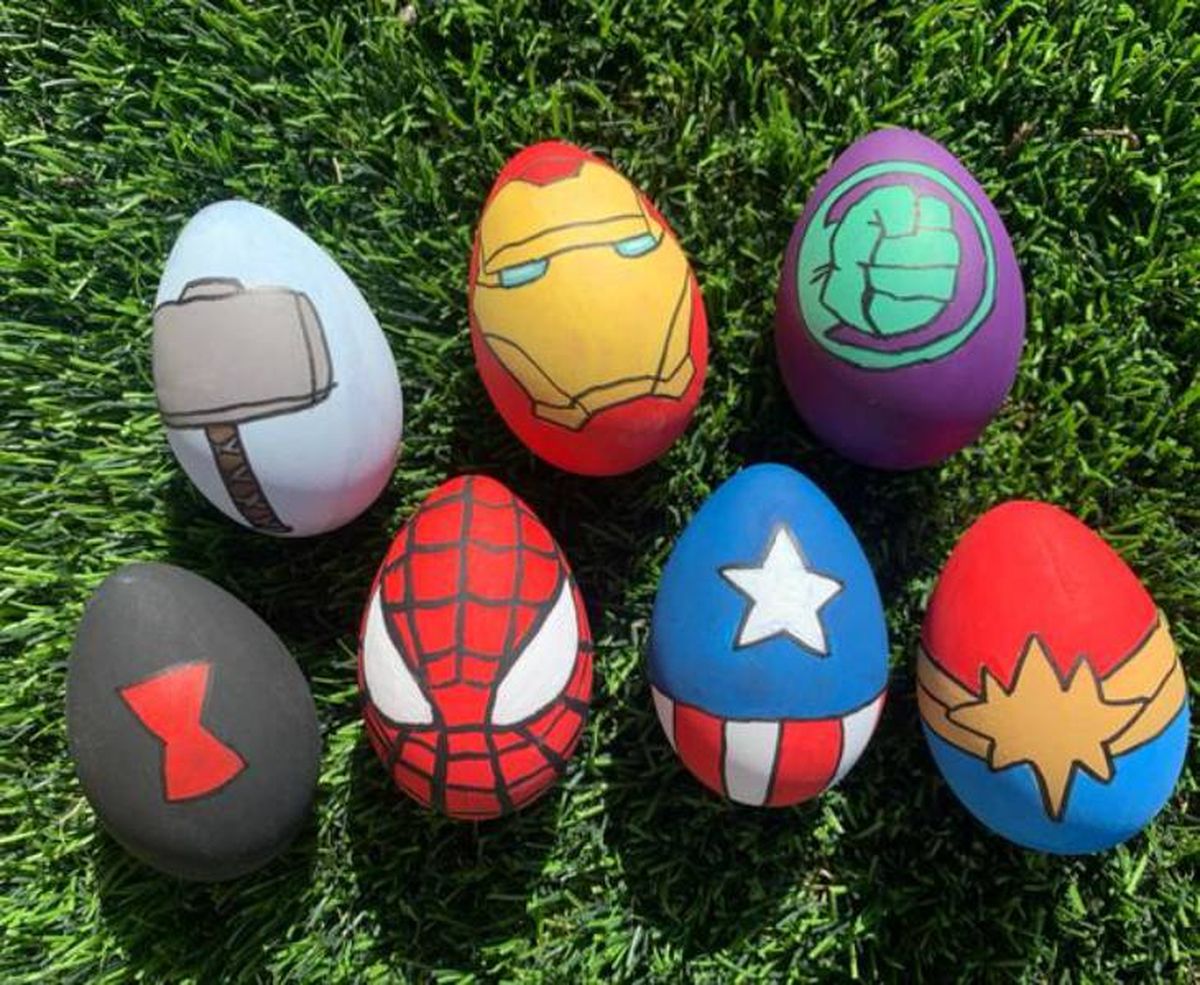huevos pascua superheroes pinterest hallie