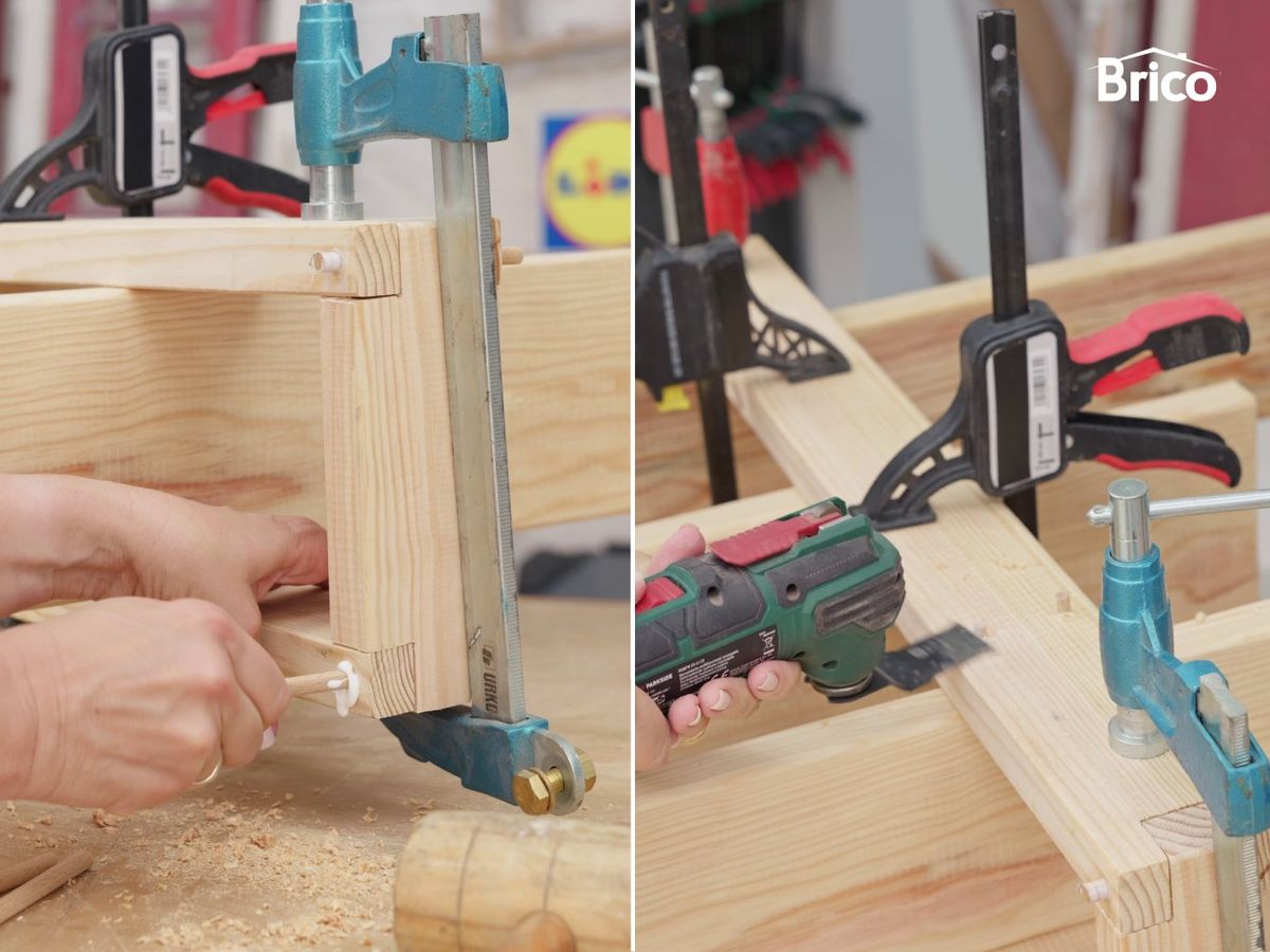 Refuerza las uniones con tubillones