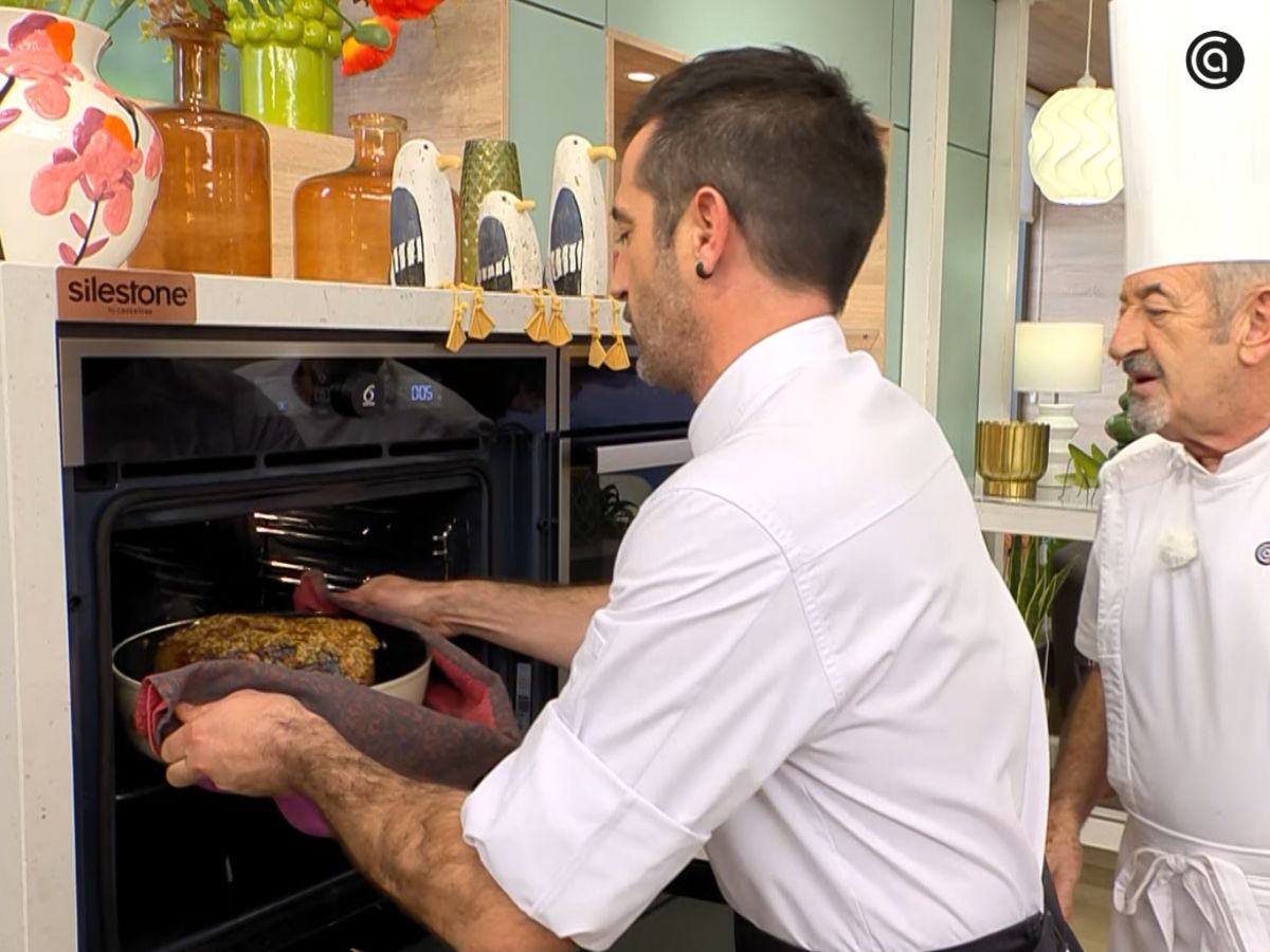 Horneamos solo 15 minutos para que la carne quede rosada en el centro.