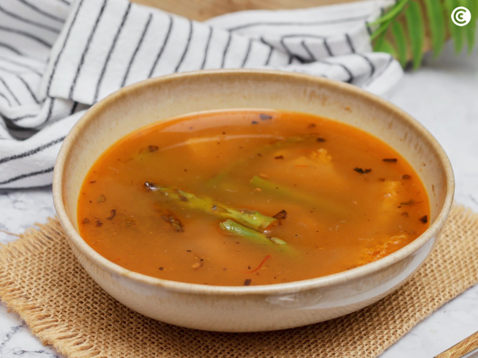 Receta de sopa de espárragos verdes