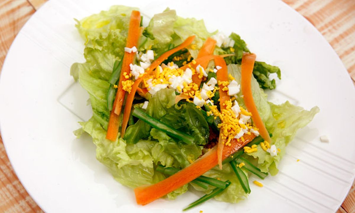5526 2 Ensalada de lechuga, judias verdes y zanahoria xl
