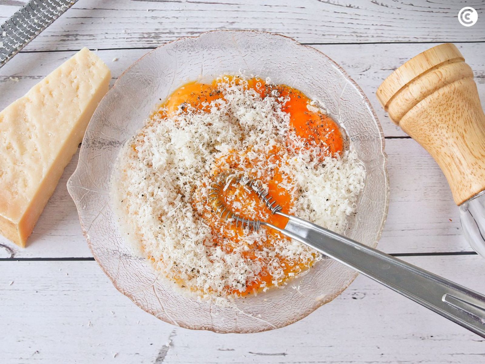 Salsa carbonara para los garbanzos