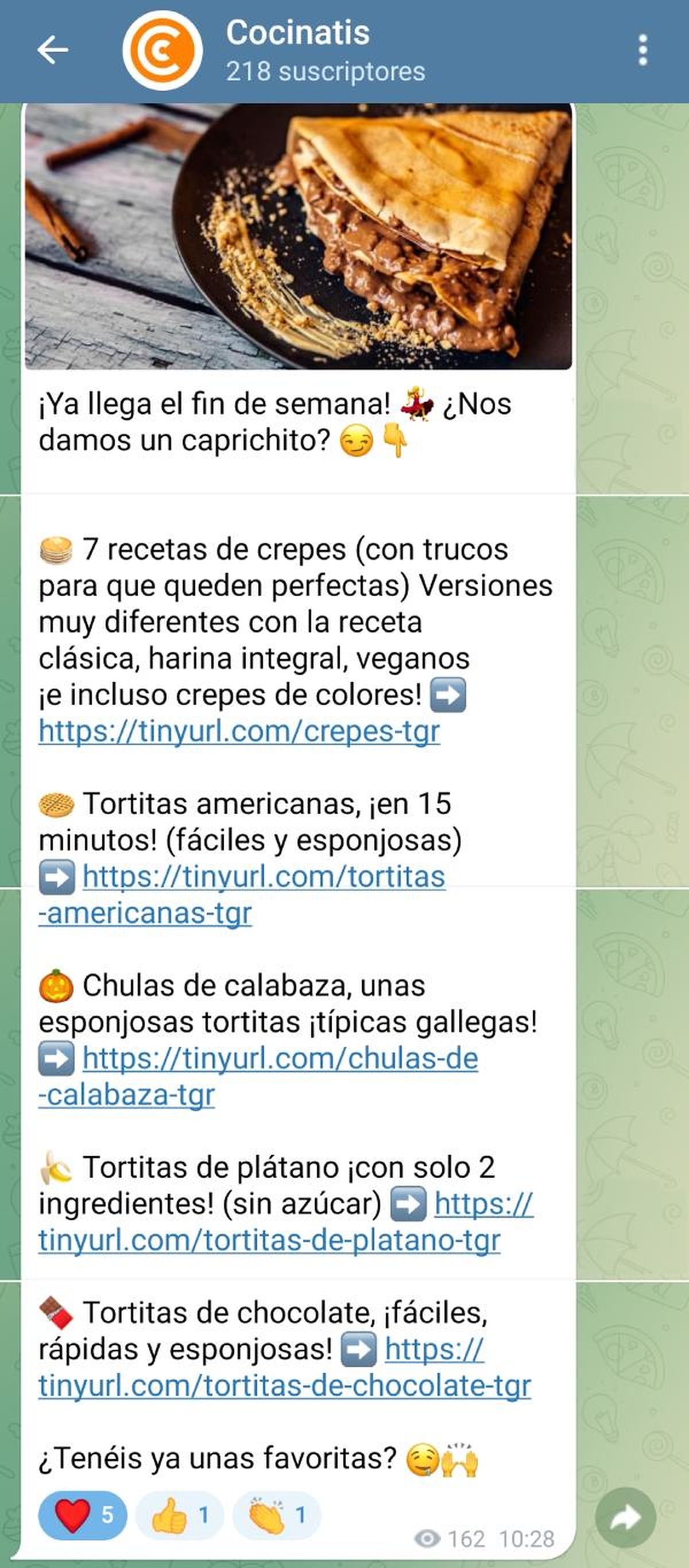 canal telegram cocinatis