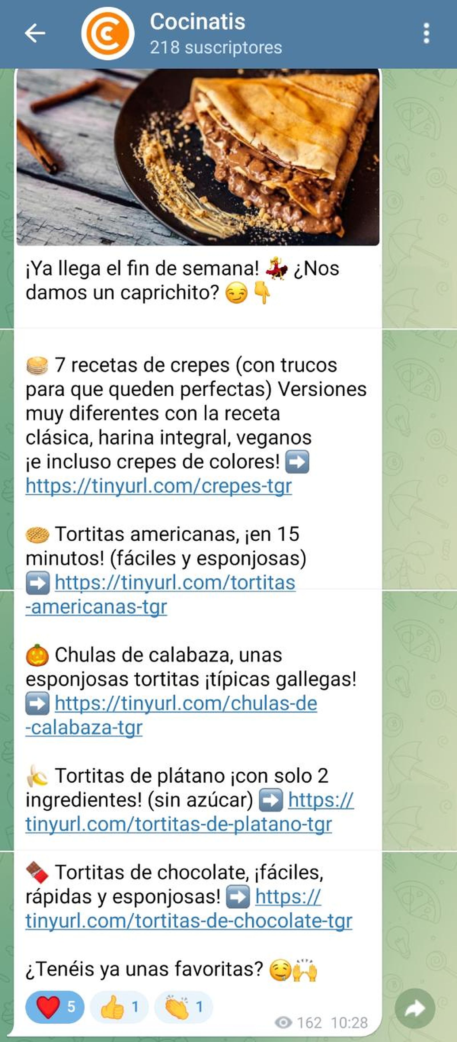 canal telegram cocinatis