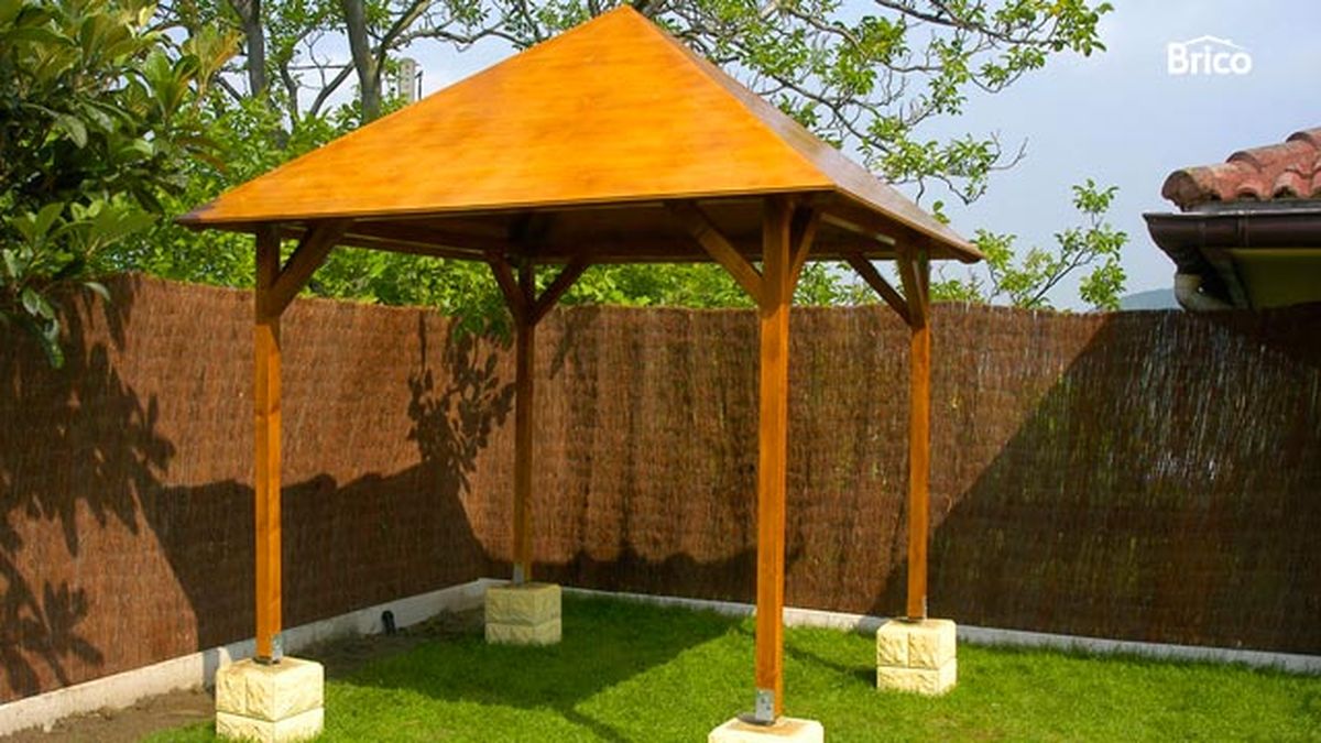 Construir un cenador paso 16