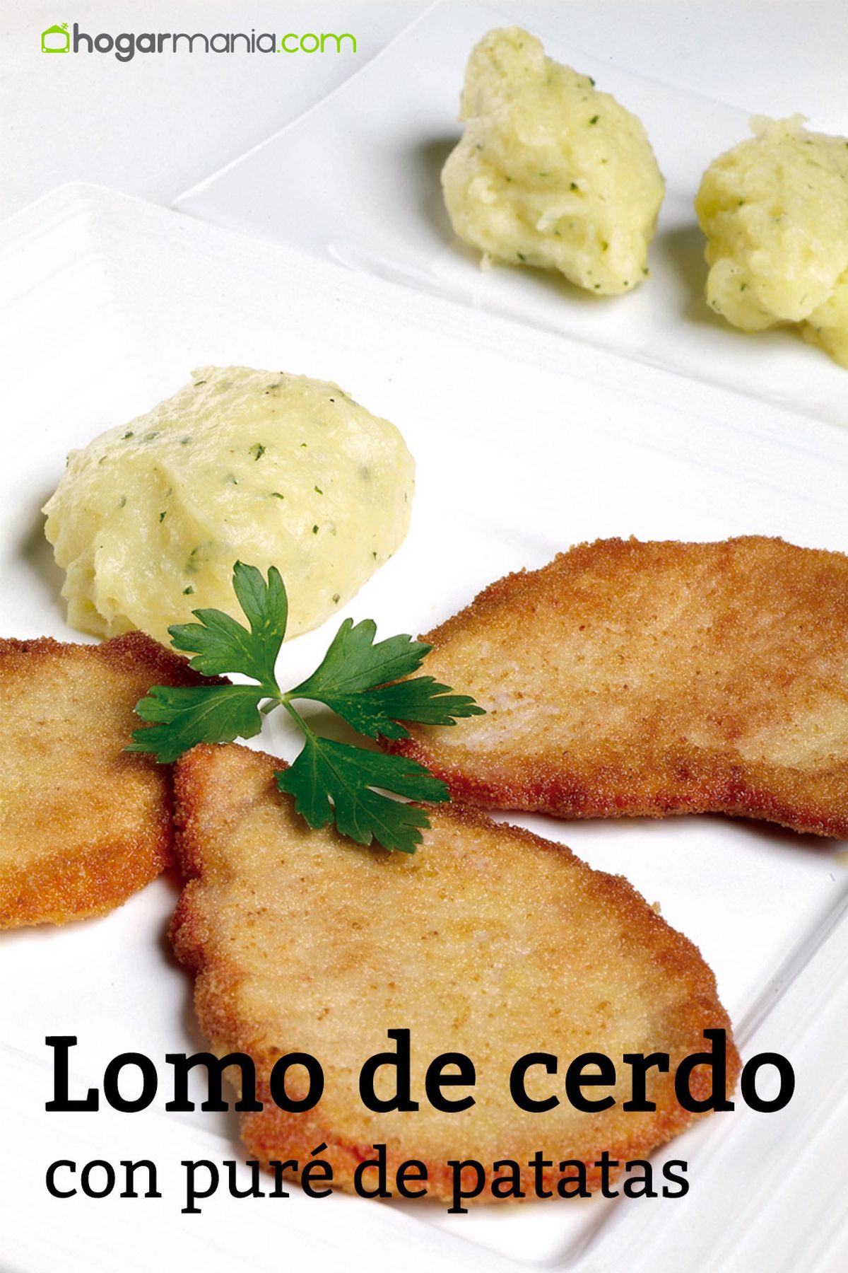 lomo cerdo pure patatas receta