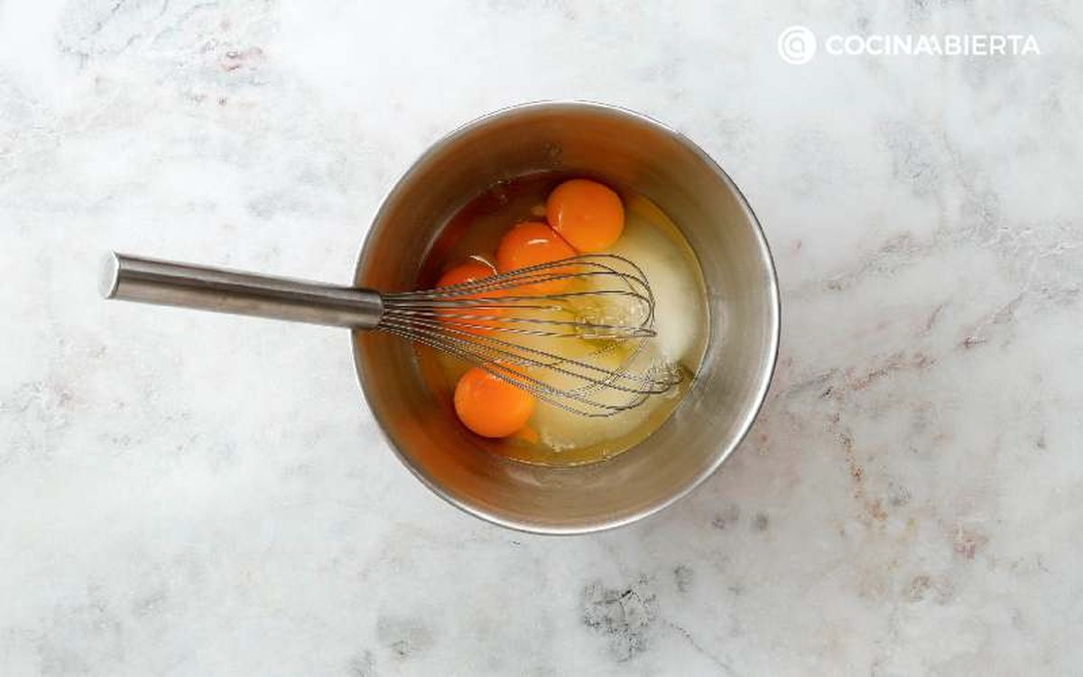 Ingredientes para preparar magdalenas en freidora de aire