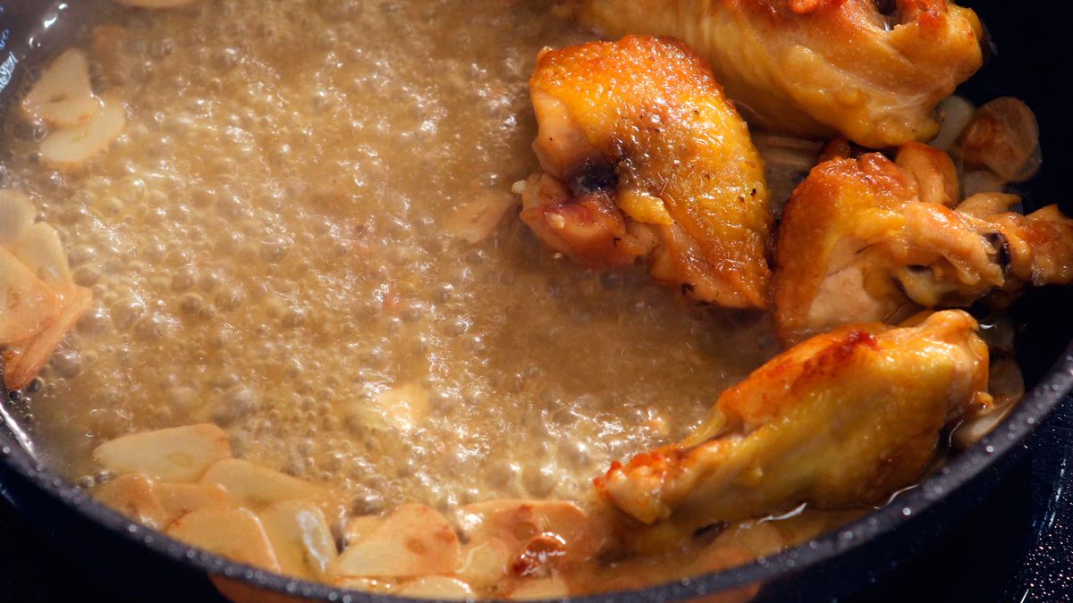 Pollo al ajillo   Paso 6