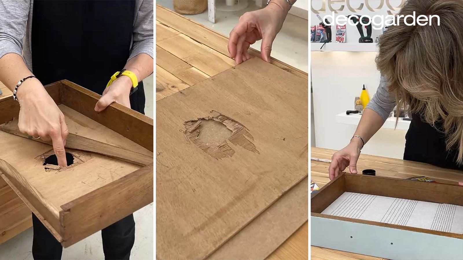 como arreglar un cajon desfondado