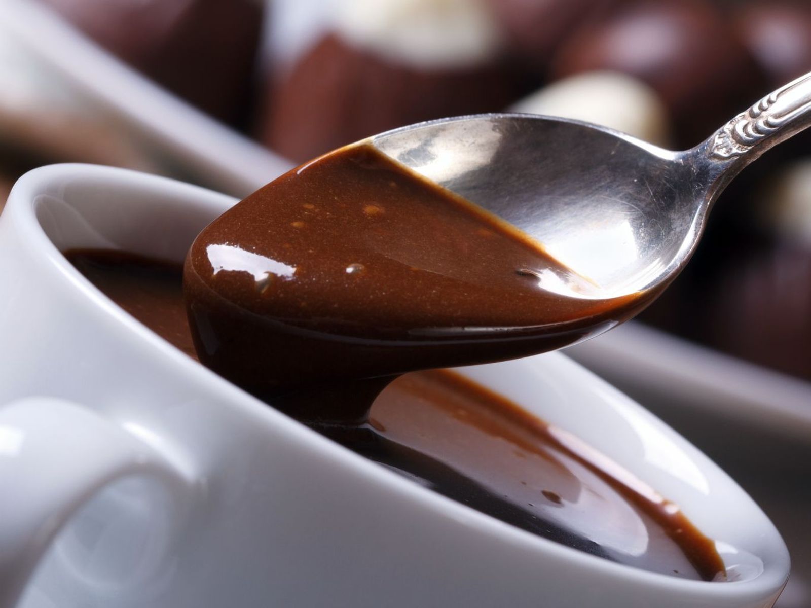 Chocolate caliente espeso