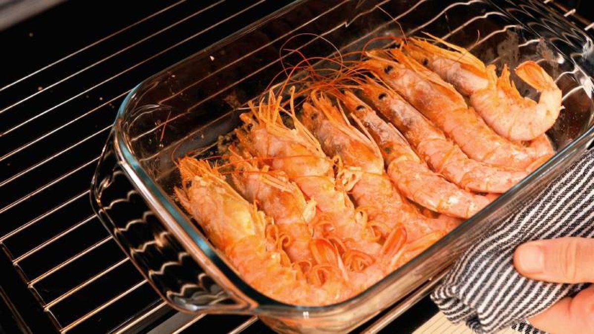 Langostinos al horno con ajo y limón   Paso 2