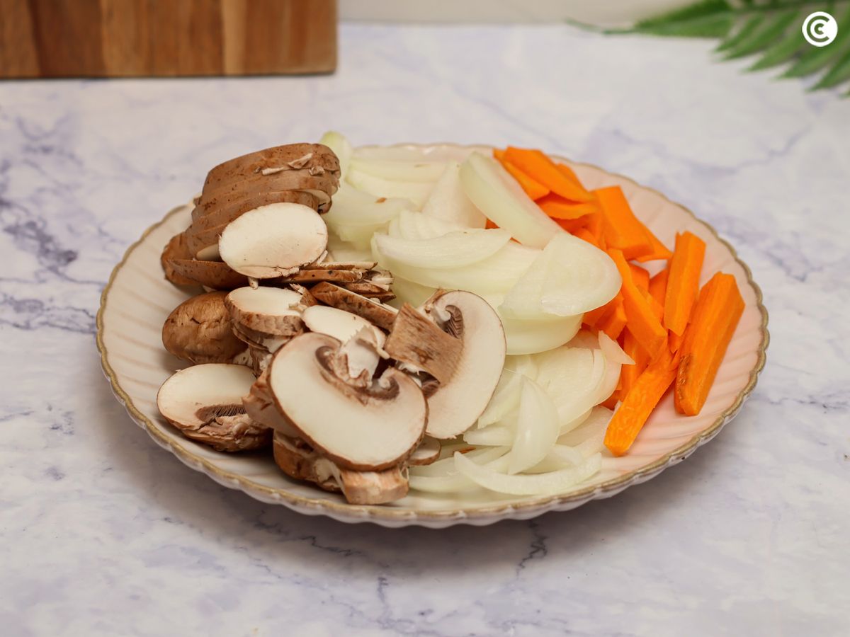 Corta todas las verduras