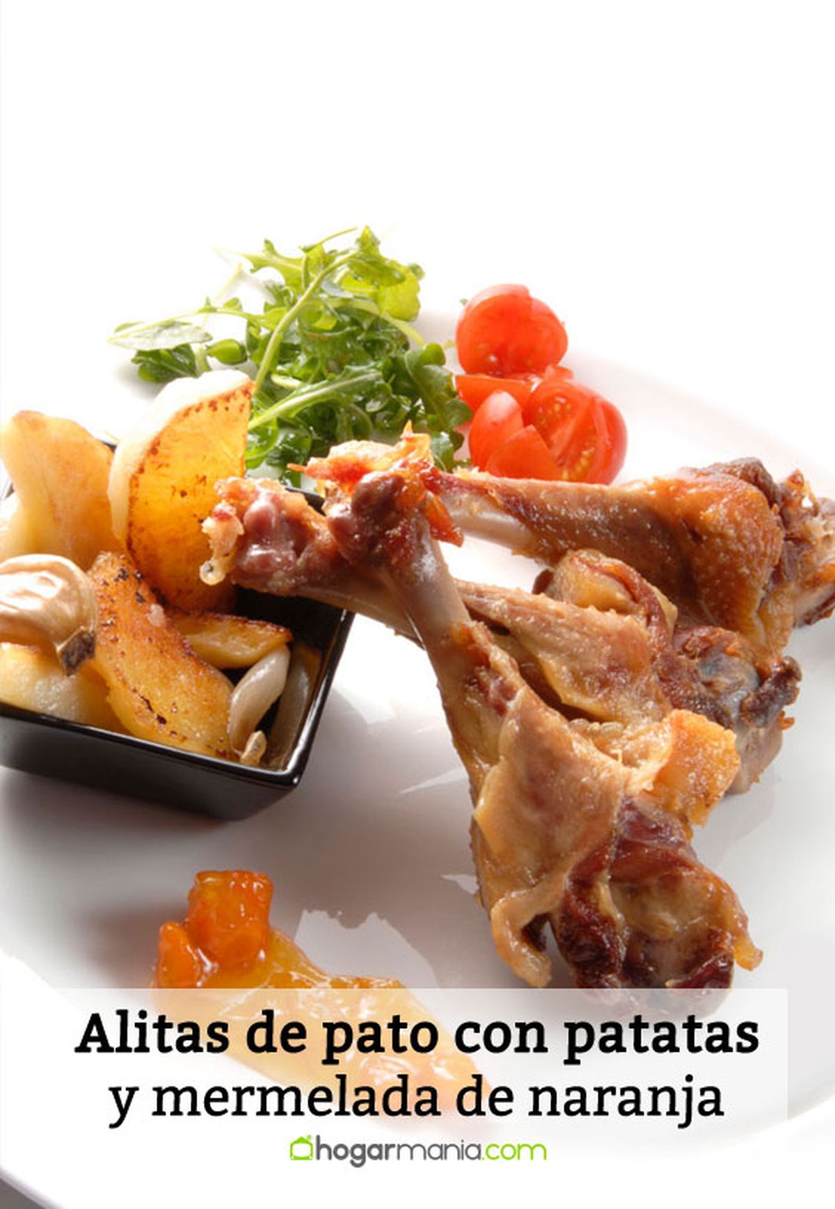 alitas pato patatas mermelada naranja pin