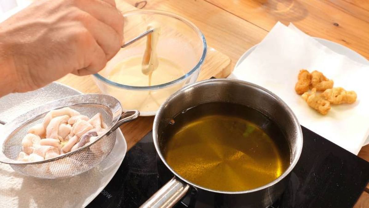 Calamares rebozados   Paso 5