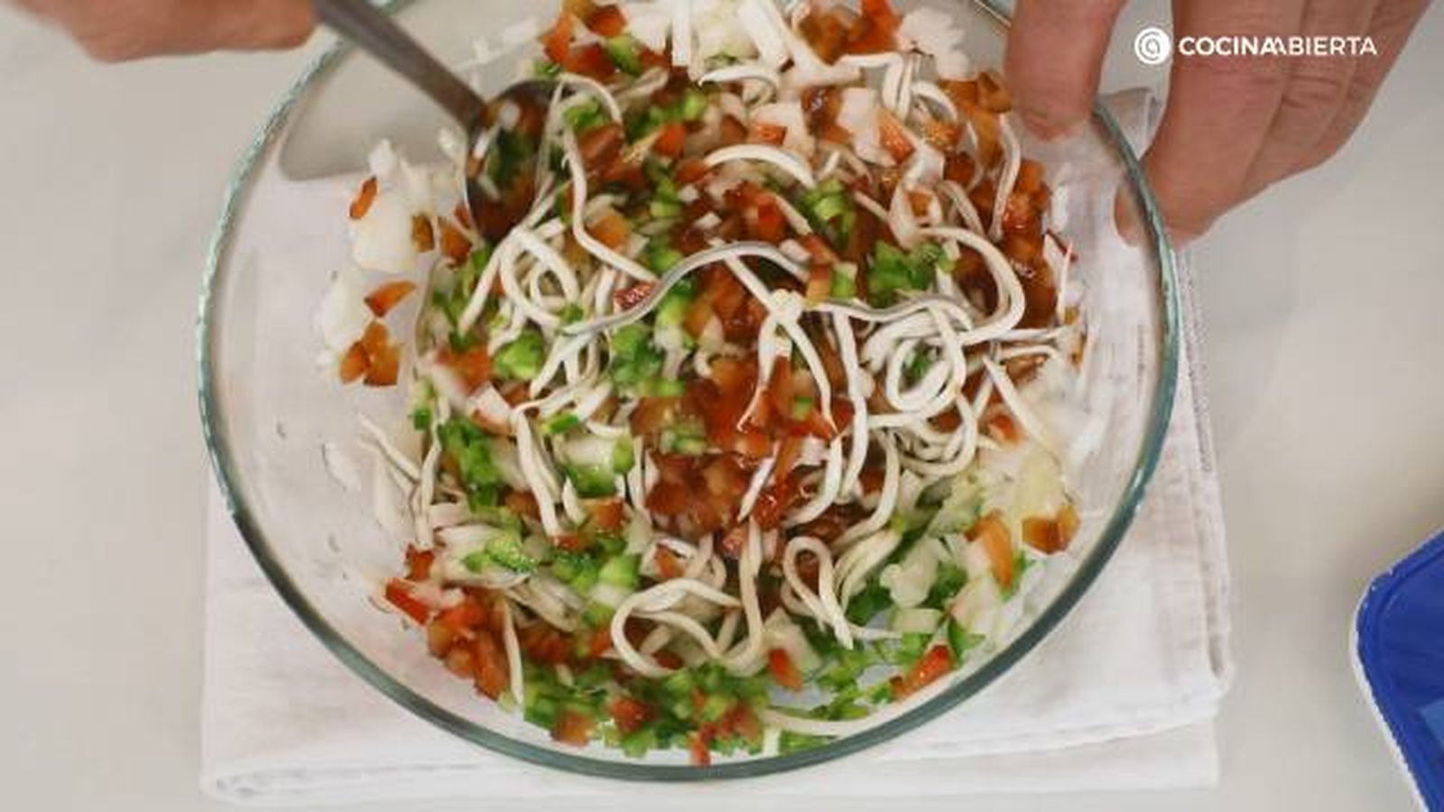 Aguinaga rollitos calabacin gulas paso 2 Aguinaga rollitos calabacin gulas paso 2