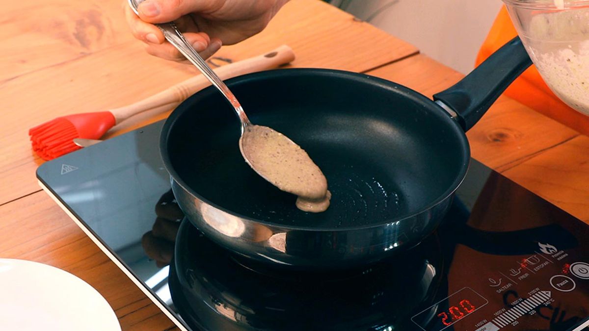 Receta de tortitas de avena fitness  paso 3