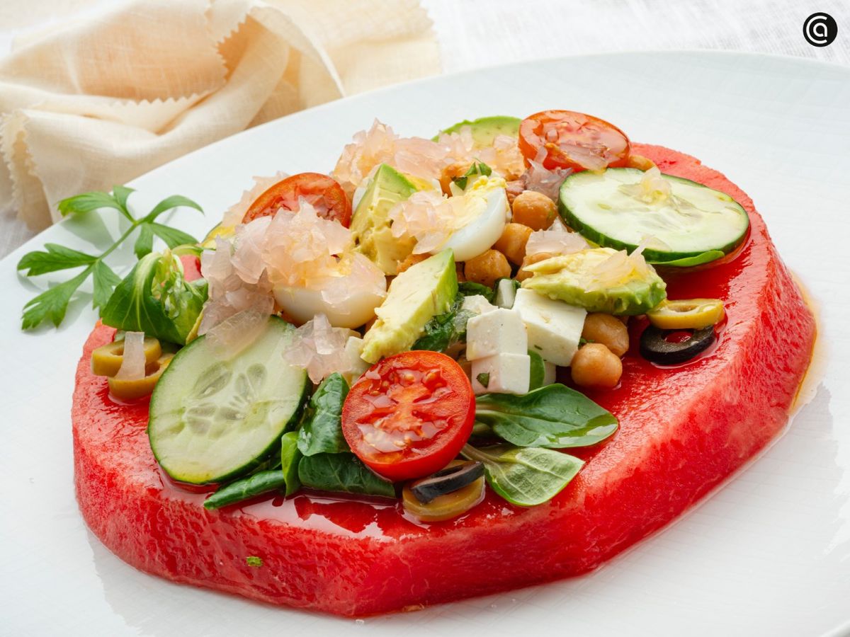 Ensalada de garbanzos y sandía, receta de Joseba Arguiñano