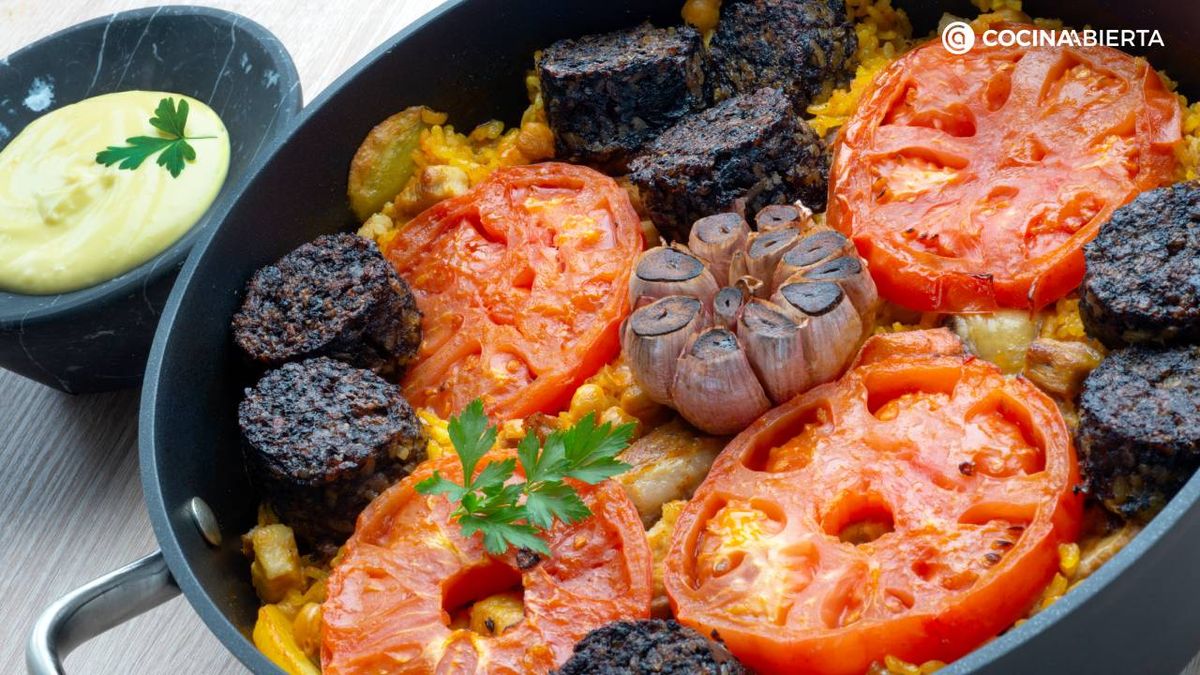 El clásico arroz al horno, con alioli y elaborado por Karlos Arguiñano