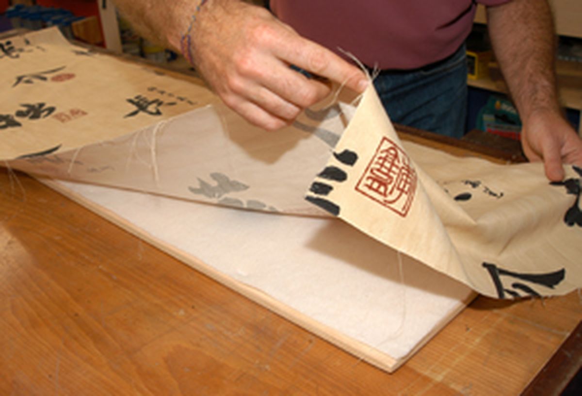 Biombo tapizado paso 4