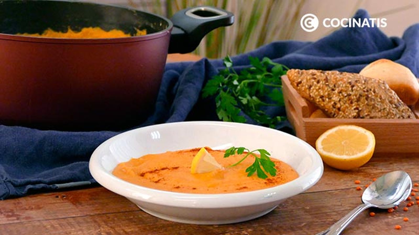 Receta de crema de lentejas rojas con verduras paso 7 Receta de crema de lentejas rojas con verduras paso 7