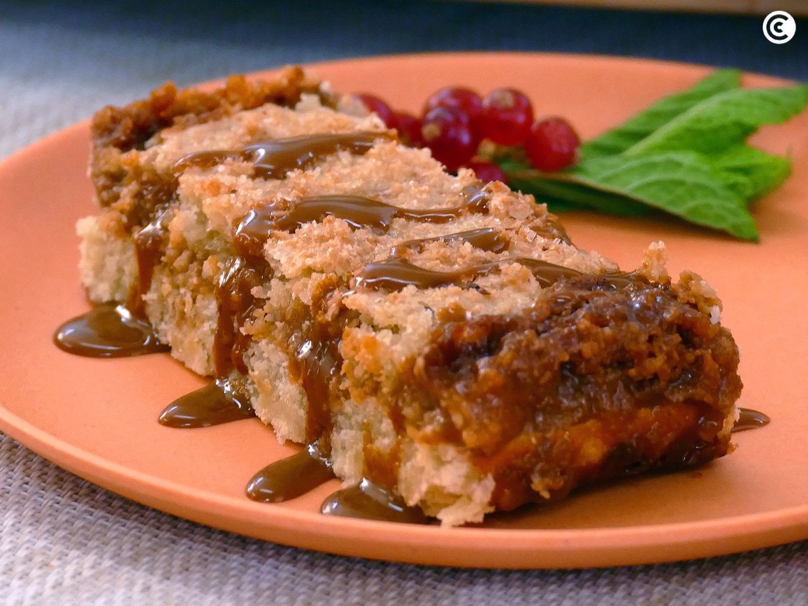 Tarta de coco y dulce de leche