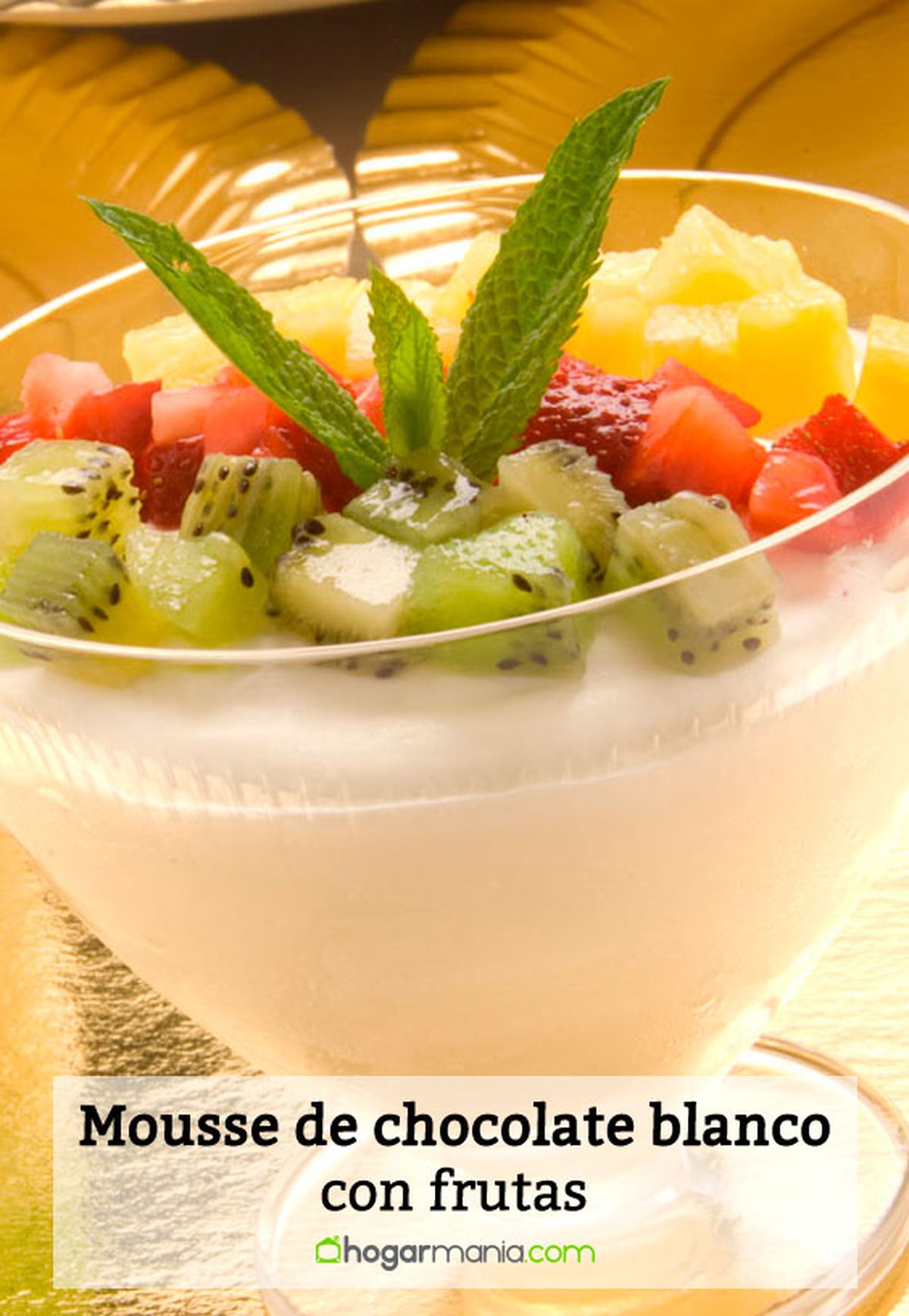 mousse chocolate blanco frutas pin