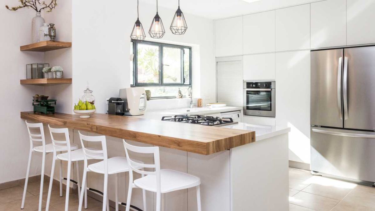 Muebles de cocina en color blanco