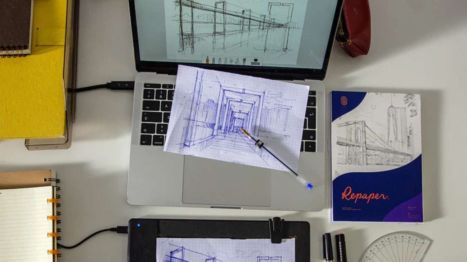 Tableta gráfica Repaper de Faber-Castell. Tableta gráfica Repaper de Faber-Castell.