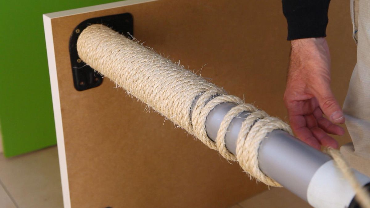 Hacer un rascador de gato paso 8