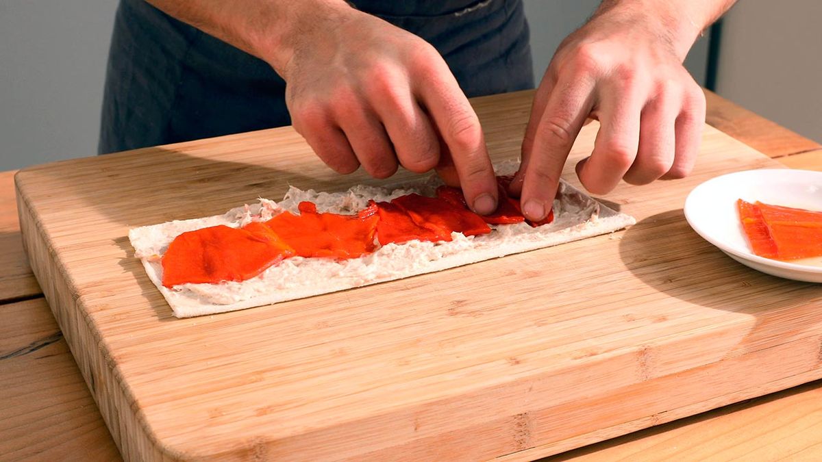 Rollitos con pan de molde   Paso 2