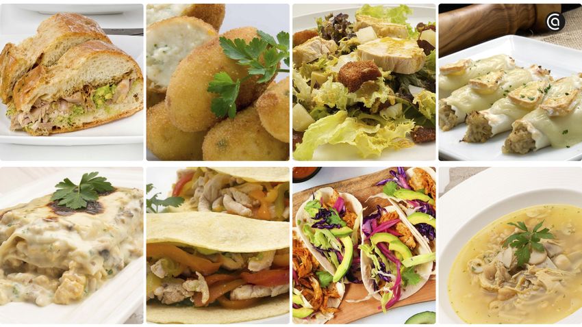 Descubre 8 recetas para aprovechar las sobras del pollo asado