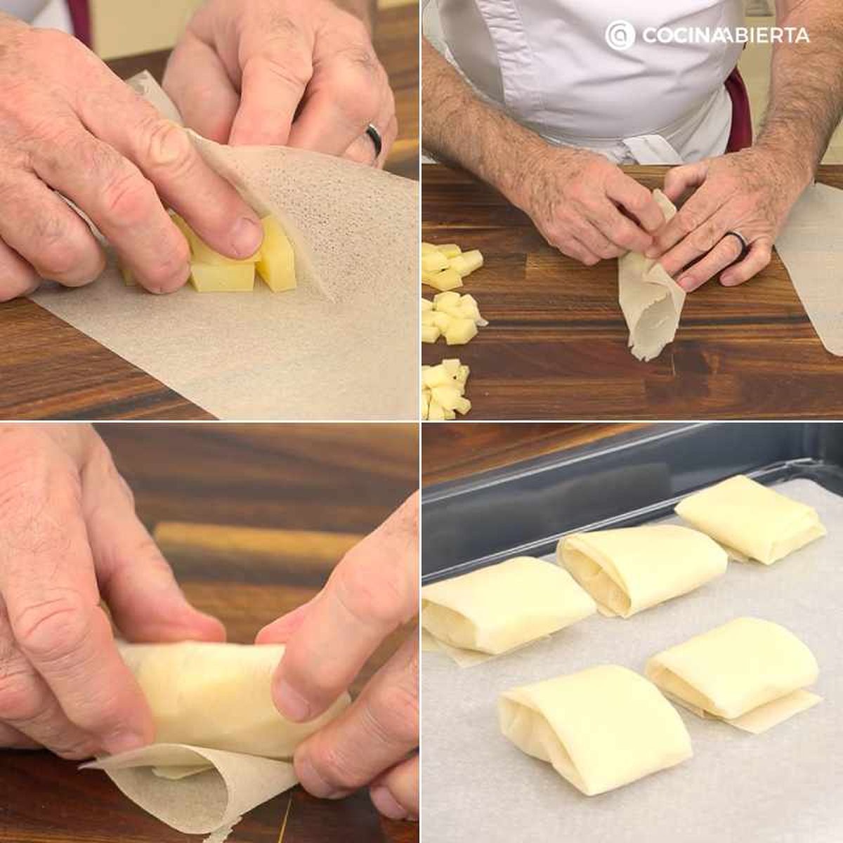 Prepara los bricks de queso