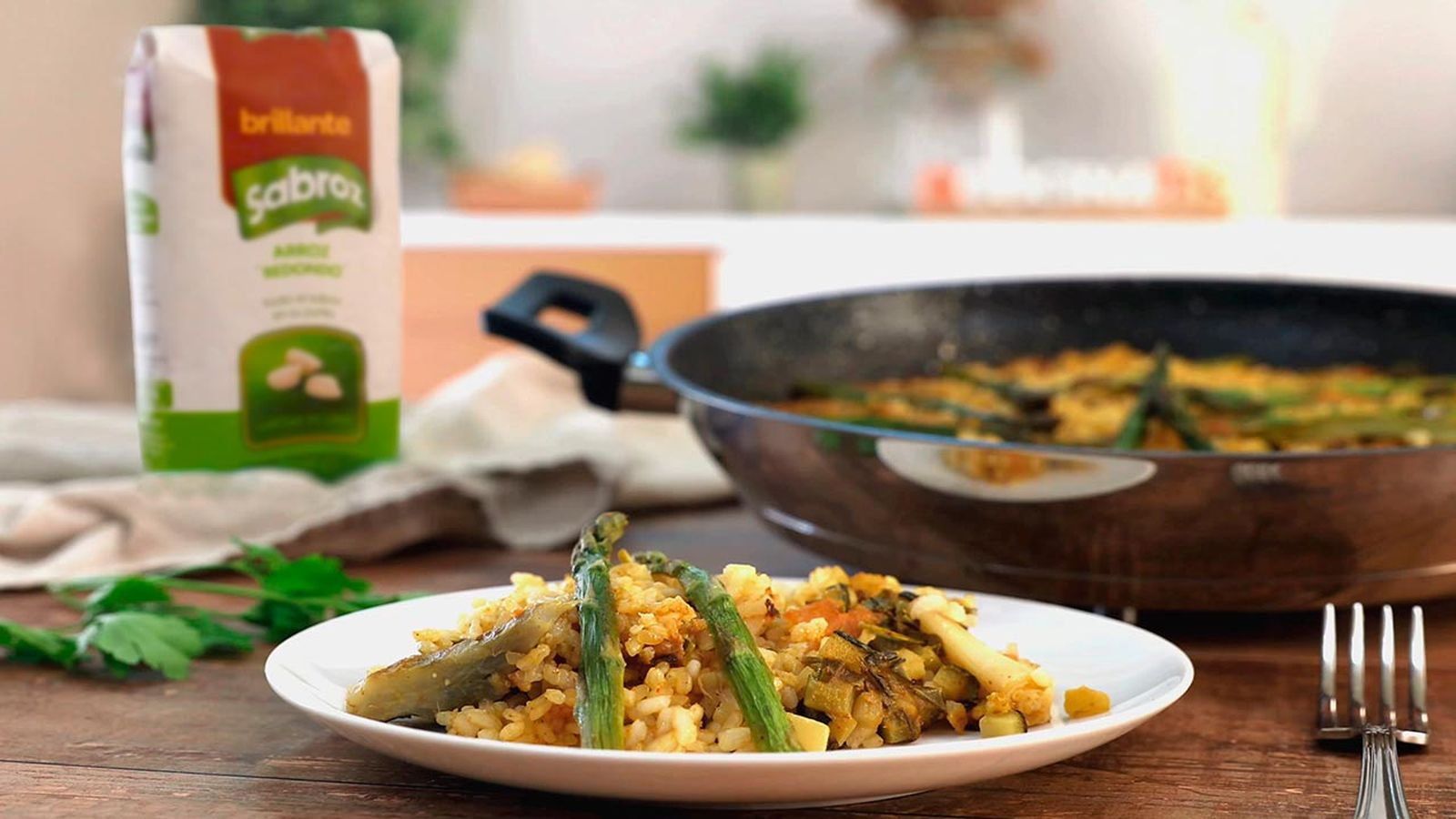 Receta de paella de verduras paso 8 Receta de paella de verduras paso 8
