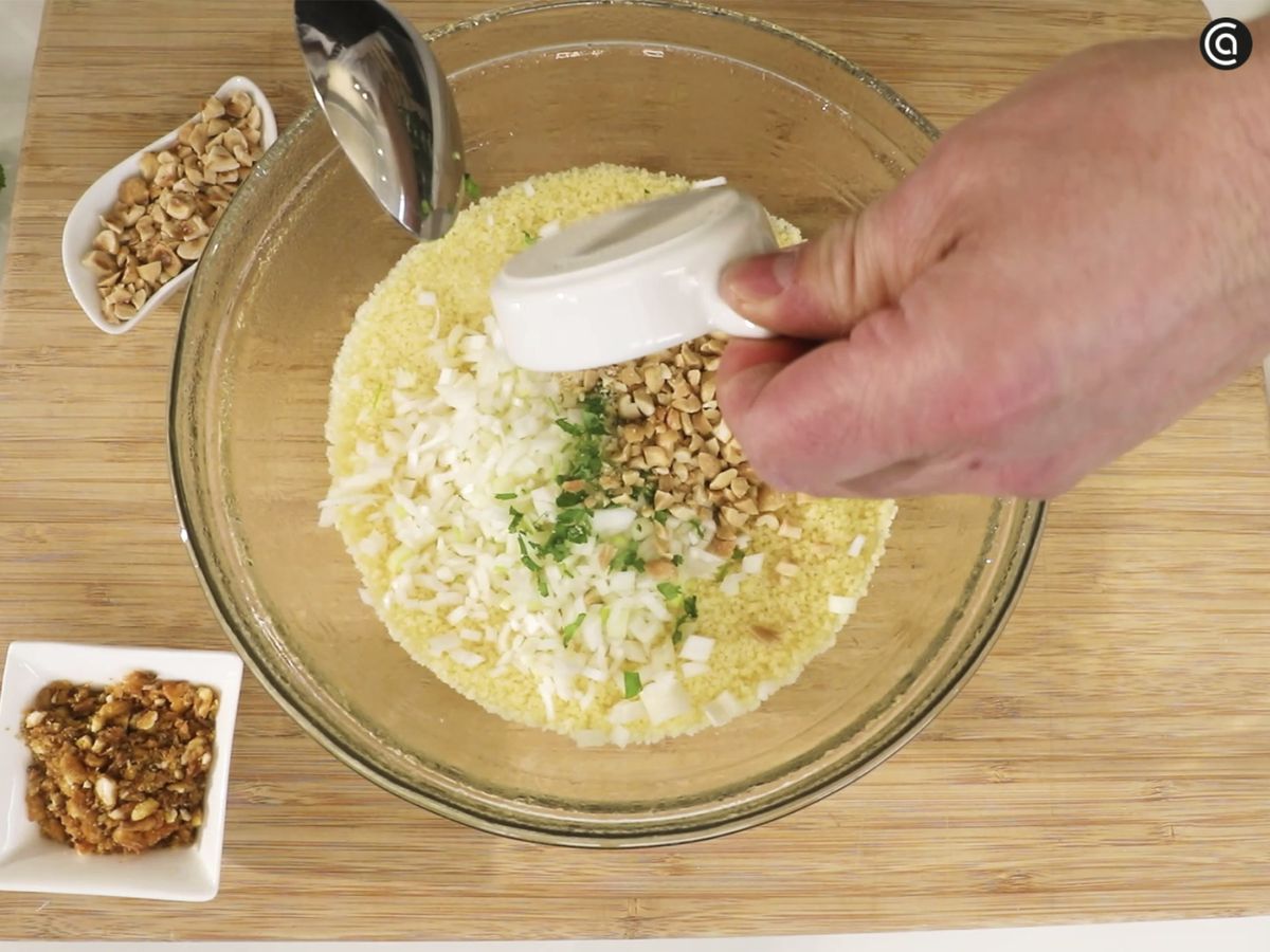 Mezcla los ingredientes con el cuscús