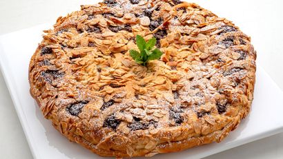 Tarta franchipán de cacao