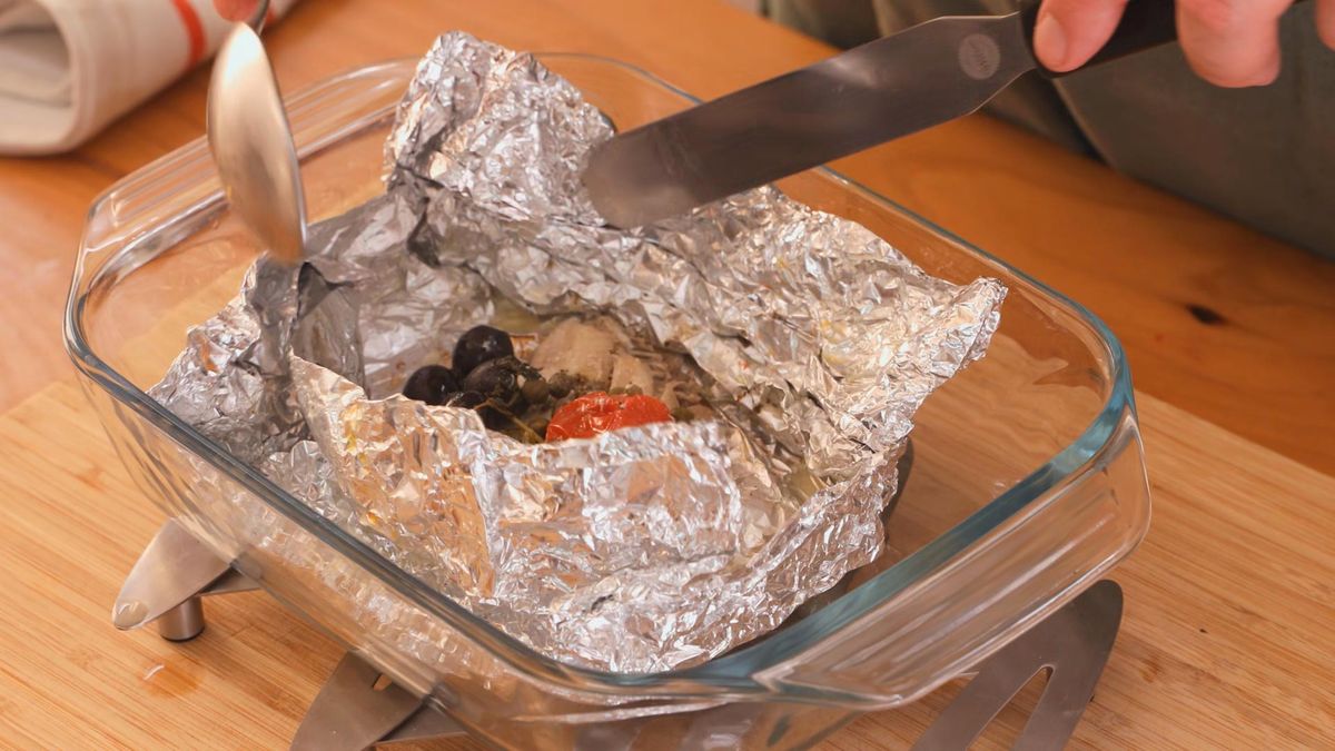 Receta de lenguadina al papillote   paso 5