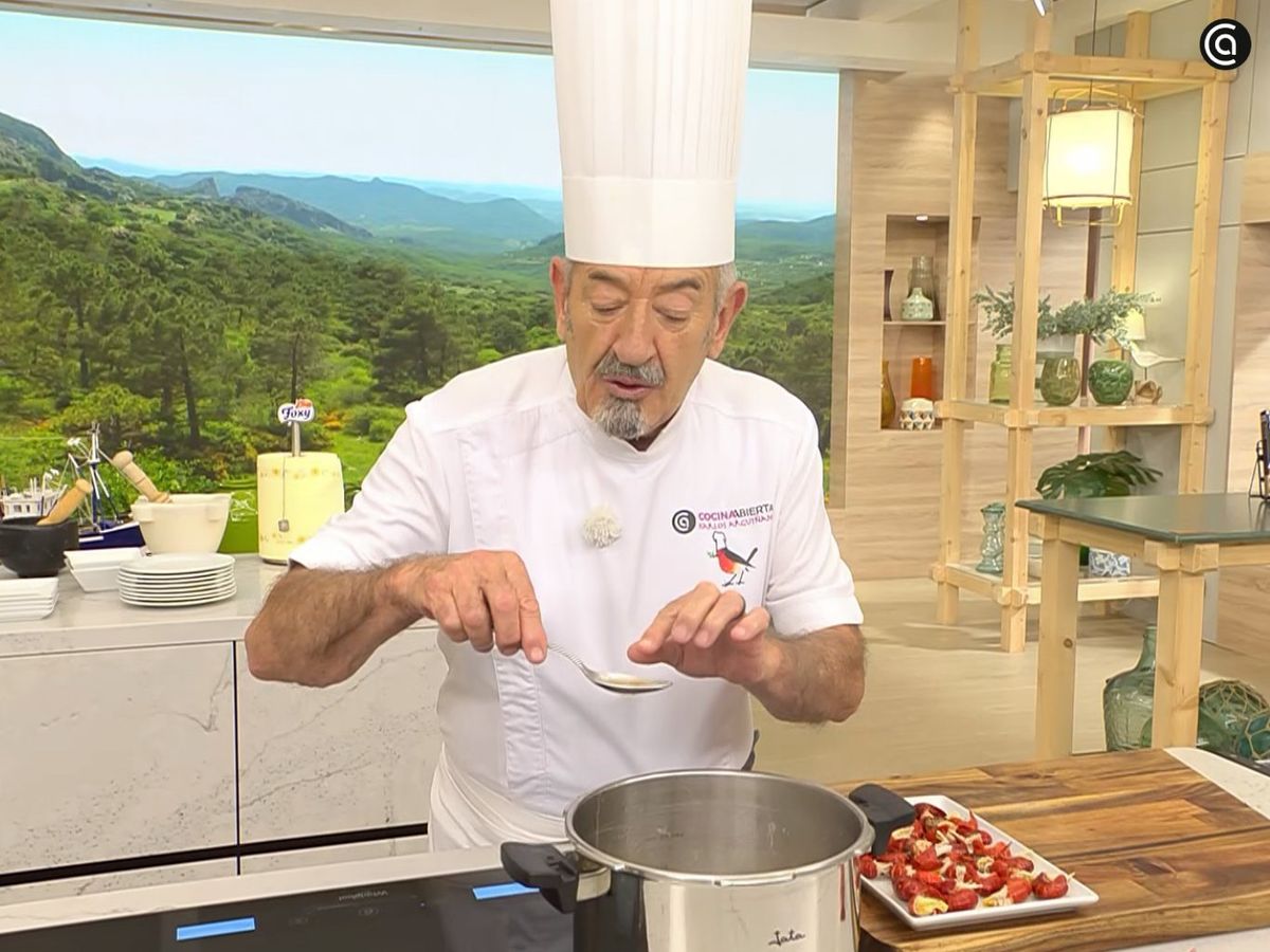 Sopa burgalesa - desgrasar el caldo