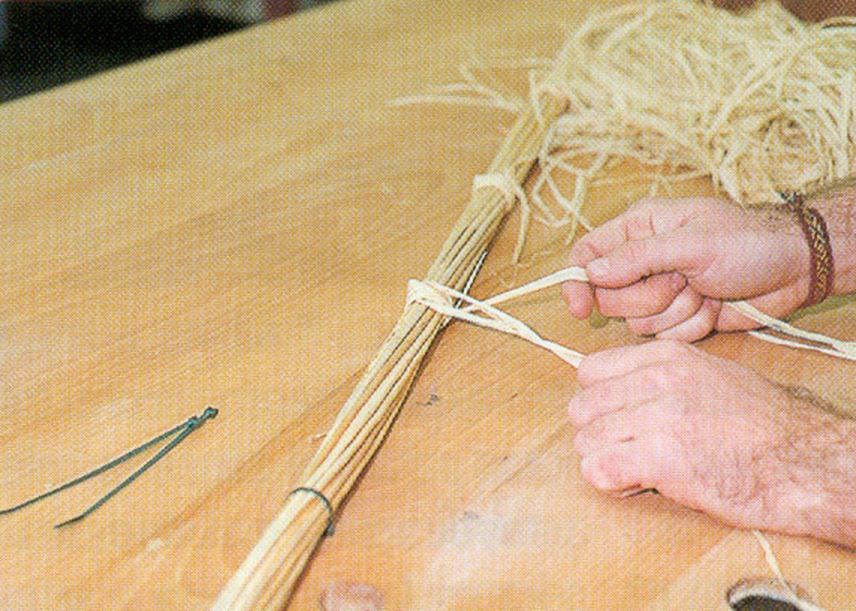 Árbol de Navidad de mimbre paso 6