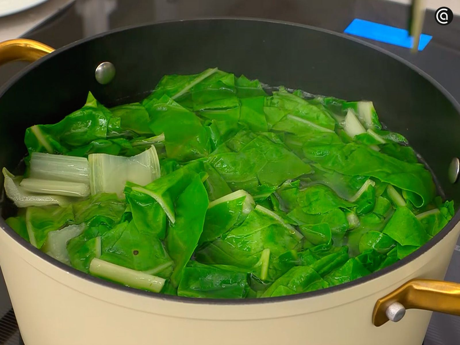 Cocina las pencas y las hojas en agua hasta que estén tiernas