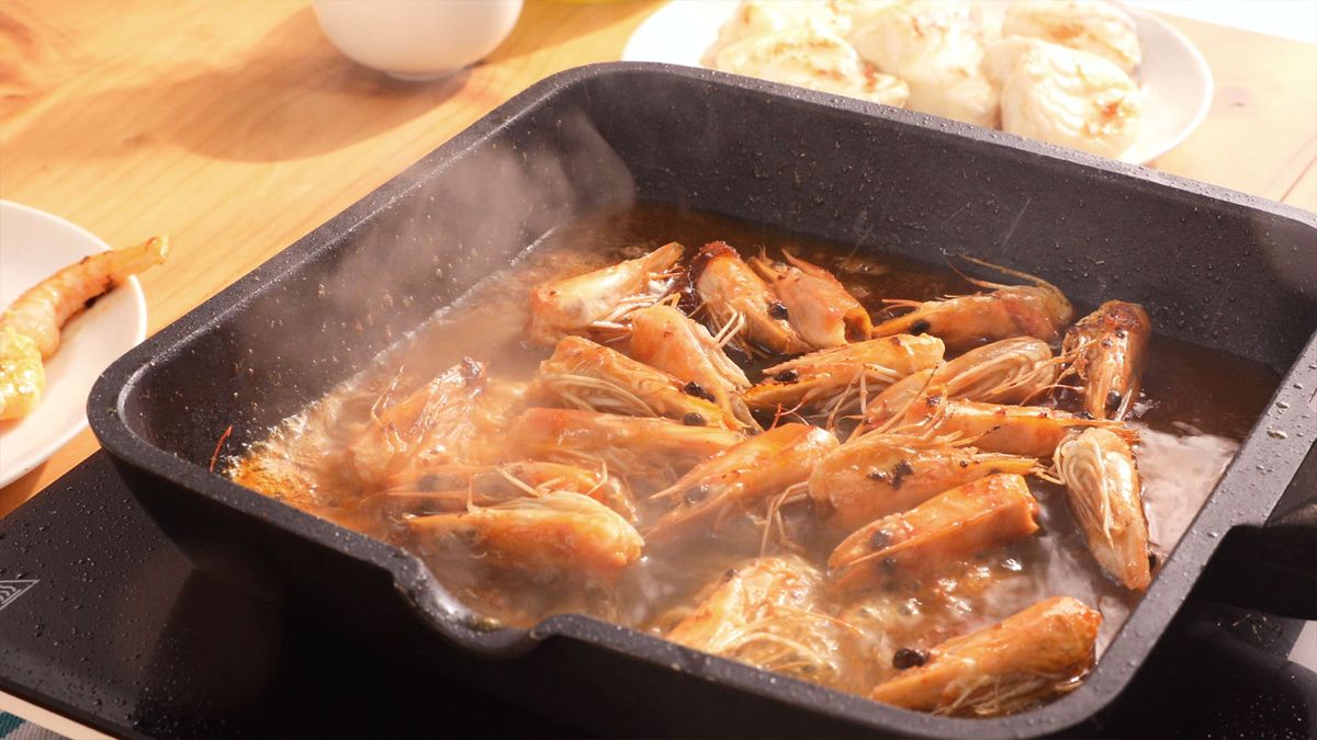 Rape con salsa americana  paso 2