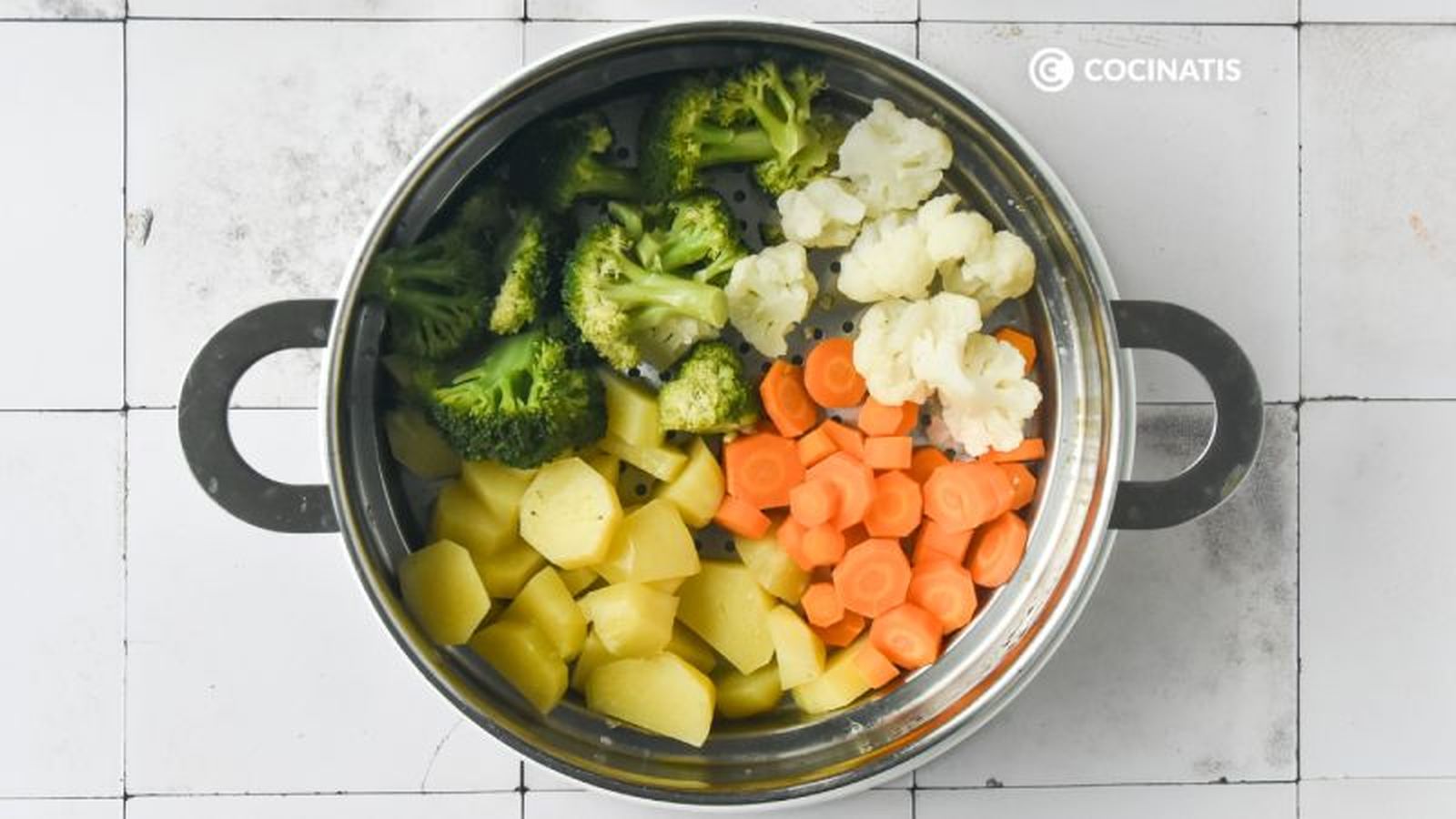 Cocinamos las verduras al vapor Cocinamos las verduras al vapor