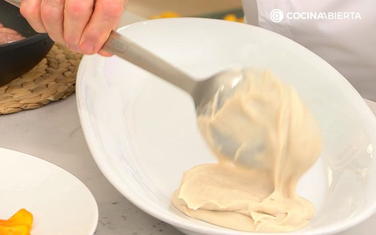 Sirve el puré de castañas